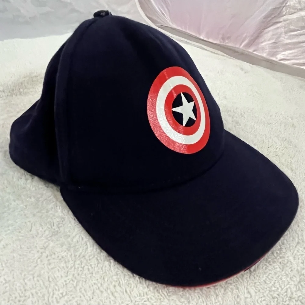 Marvel's Captain America Youth Adjustable Costume Hat - Navy and Red - Picture 5 of 16